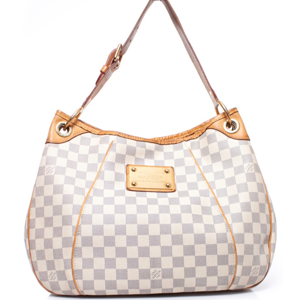 AUTHENTIC LV Ebene Brass Damien Azur GALLIERA PM